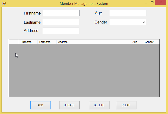 Simple-Member-Management-System